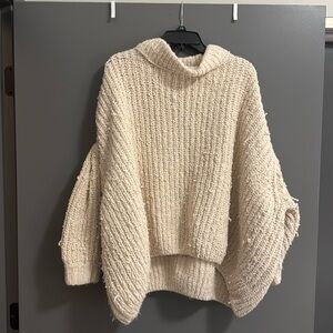 Oversized fuzzy free people sweater